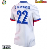 France Theo Hernandez #22 Replica Away Shirt Ladies Euro 2024 Short Sleeve